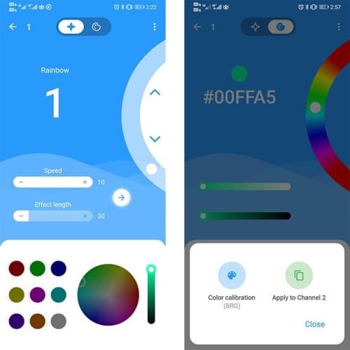 New 2020 product: WS2811 5050 music led strip sound light, adjustable sensitivity,APP control sp601E