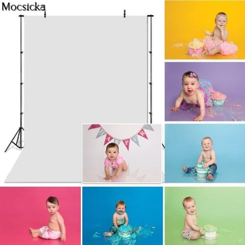 Pure Color Solid Birthday Portrait Photography Background Photo Studio Green Pink White Blue Purple Child Cake Smash Backdrop