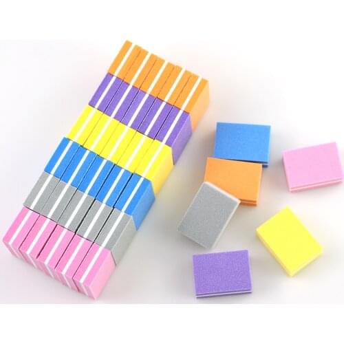 20pcs/lot Nail Files Sanding Buffer Grit Sponge Buffers Drop Type Sanding Nail Art Washable Buffering File Polish Block