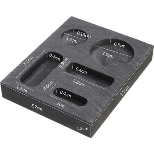 Crucible Graphite Ingot Bar Round Coin Combo Melting Ingot Casting Refining Scrap Melting Metal Bar Molds Tool Parts