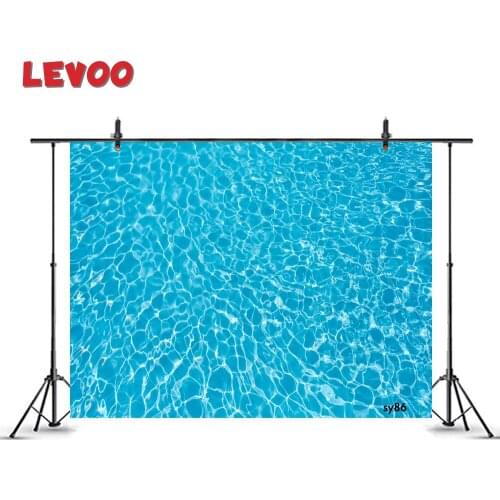LEVOO Photo Background Blue Clear Ripple Water Surface Swimming Pool Photography Backdrop Studio Shoot Props Photozone Vinyl