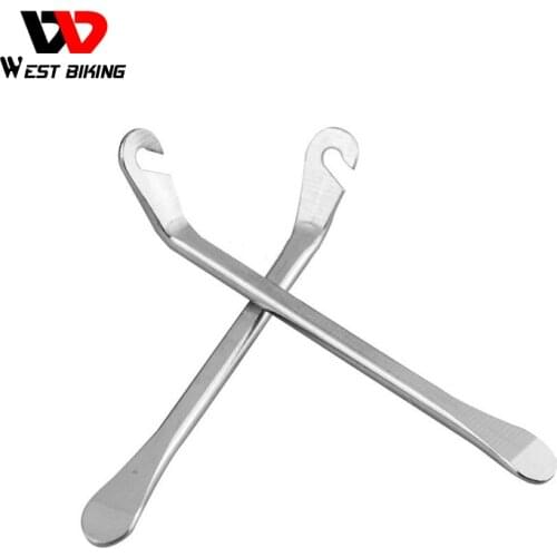 WEST BIKING Tire Iron Silver Cycling Bicycle Tire Tyre Lever Bike Levers Repair Opener Breaker Tool Crow Bar Tyre Spoon