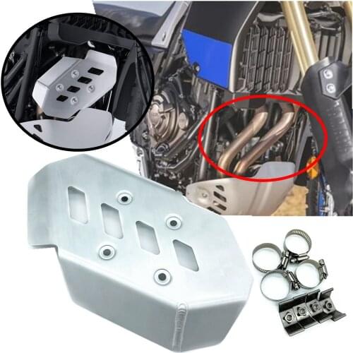 The new motorcycle Aluminum alloy exhaust pipe front end protection cover for YAMAHA TENERE 700 XTZ 700 Tenere700 2020 2021