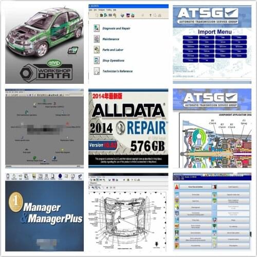 2020 Hot Alldata 10.53 repair software mi.ll 2015 vivid workshop atsg Els.aWin heavy truck auto repair data 24 in 1tb hdd usb3.0