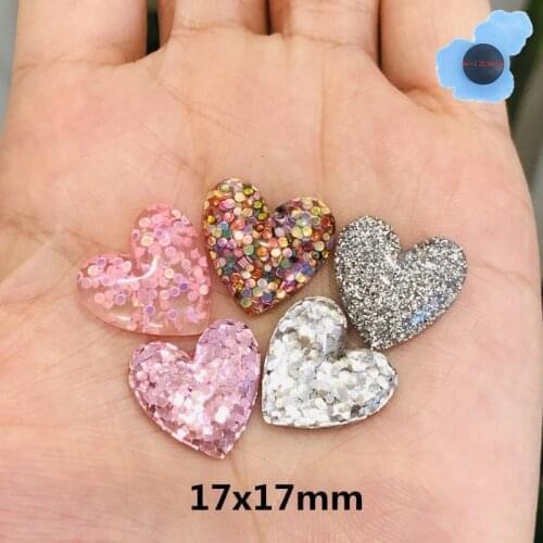 50pcs Wholesale Resin Heart Garden Shoe Decorations Kids Shoes Accessories Fit Croc Jibz Charm DIY Bracelet Party Gifts