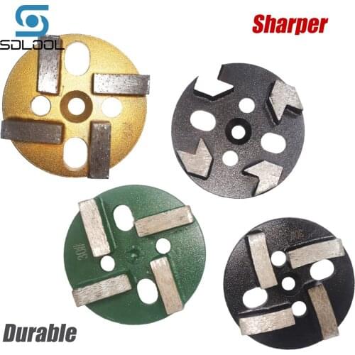 Diamond Grinding Block Terrazzo Machine Parts Pcd Grinding Wheel Concrete Steel Grinding Plate