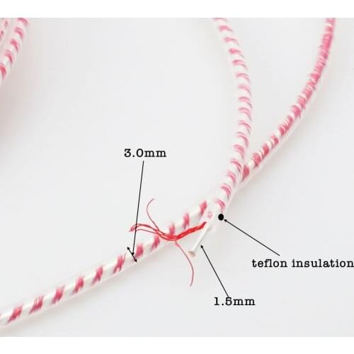 Audiocrast RED 7N copper pure Silver DIY Top-rated Speaker Audio Signal Cable 3MM Headphone Cable signal Jumper cable