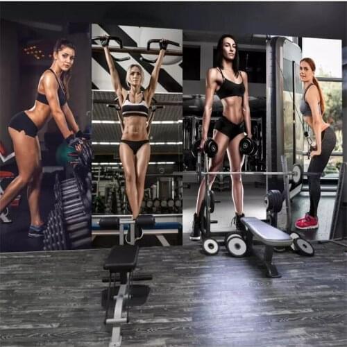 Beibehang Custom tapete 3d foto wandbild persönlichkeit kreative beauty gym yoga cafe American hintergrund tapete papel de pared