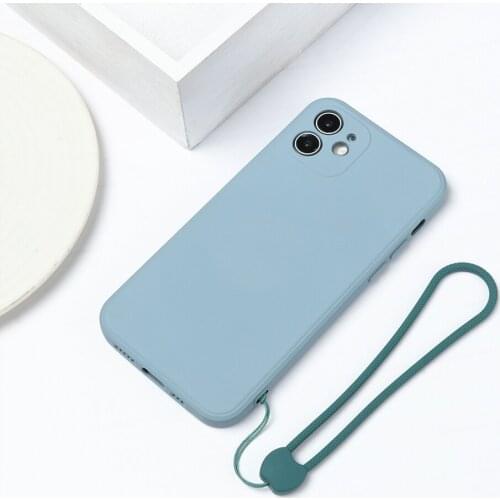 Colorful Silicone Phone Lanyard For IPhone 12 11 Pro Max Samsung S21 Phone Soft Wrist Straps Keychain Camera Anti-lost Rope