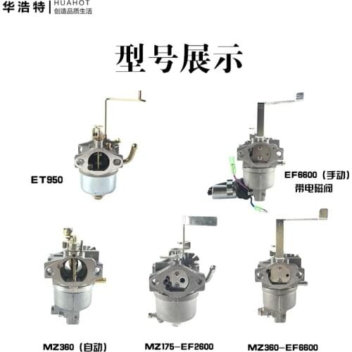 Gasoline engine parts, generator carburetor ET950, EF2600/6600, MZ360