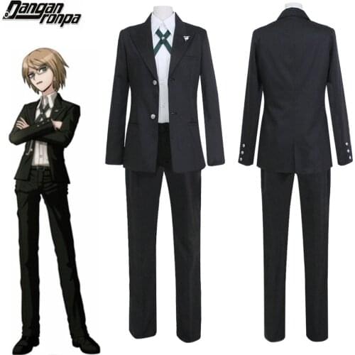Danganronpa Dangan Ronpa Byakuya Togami Cosplay Costume set Jacket Shirt Pants Men women halloween Party Outfit Uniform Wig