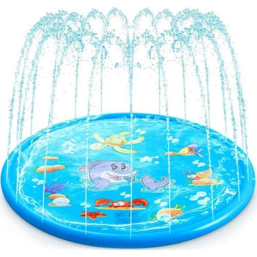 Water Sprinkler Pad Kids Summer Outdoor Water Toys Wading Pool Splash Play Mat for Toddlers Baby Water Play Mat for Boys Girls