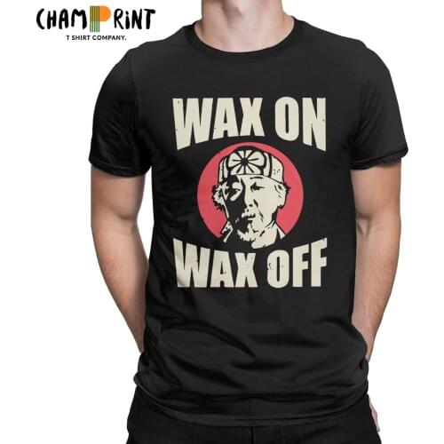 Men Mr Miyagi Karate Kid T Shirts Cobra Kai 100% Cotton Clothes Novelty Short Sleeve Round Neck Tee Shirt Printed T-Shirt