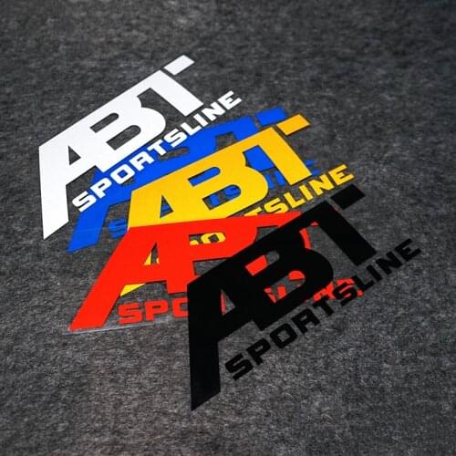 1PC German ABT Sportsline Car Reflective Sticker Decal Accessories for Volkswagen Polo Golf Tiguan Passat BMW Car-styling