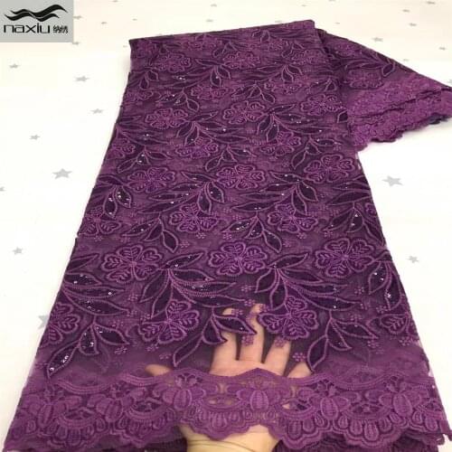 Madison Latest French Tulle Sequins Lace Fabric 2021 High Quality Milk Silk Lace Embroidery Nigerian African Lace Fabric