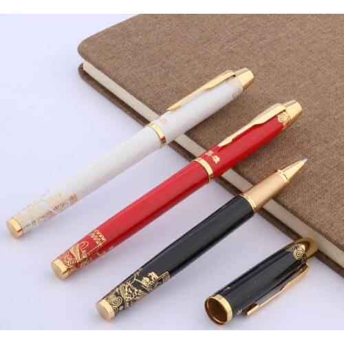 Hot High Quality 038 ball point pen Black Red White Chinese Ceramic RollerBall pen For Writing