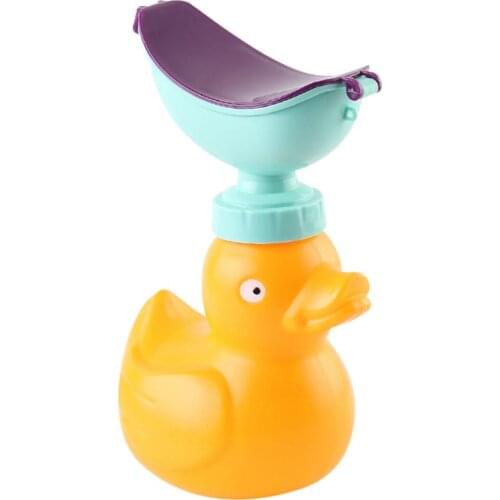 Portable Baby Urinal Yellow Duck Shape Outdoor Car Travel Emergency Toilet Potty Kids Convenient Anti-leakage Potty