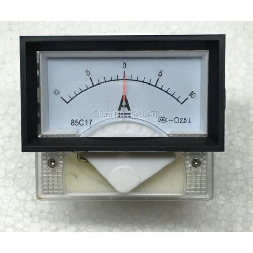 85C17 DC -10 to +10A 5A Class 2.5 Accuracy Panel Mounted Analog Ammeter 70*40mm
