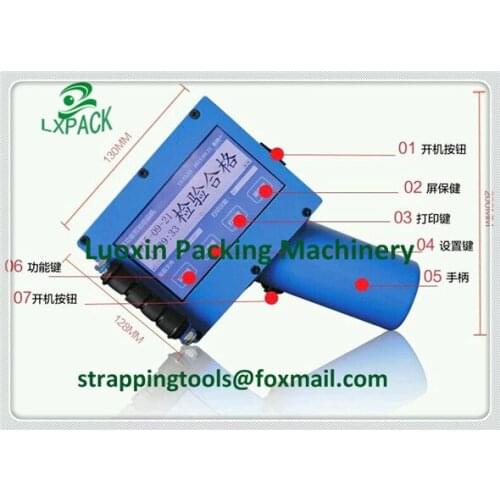 LX-PACK Lowest Factory Price Large Character Ink-Jet Printer DOD Small Character Consumable hand jet printer for bucket