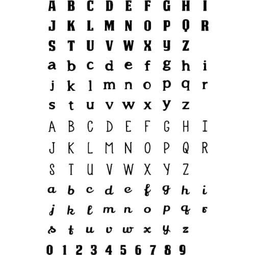 Clear StampS Alphabet Numbers crapbooking Material DIY Photo Cards Account Rubber Stamper Transparent Stamp Sellos