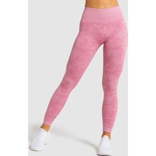 SALSPOR Camouflage Leggings For Women High Waist Hips Push Up Fitness Jeggings Female Casual Workout Pants Seamless Leggings