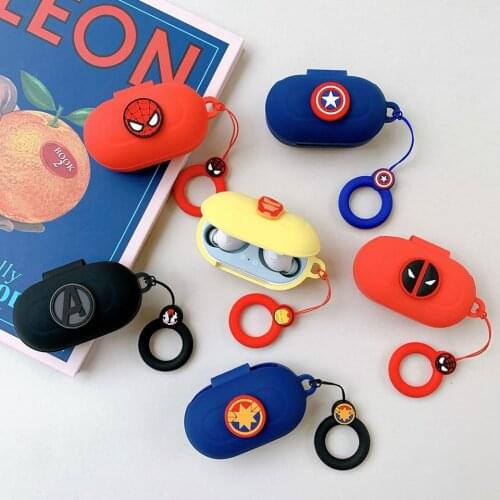 Cute Cartoon Silicone Cover for Samsung Galaxy Buds / Buds+ Plus Case Bluetooth Earphone Case Wireless Headset Headphone Box Bag