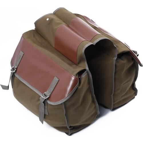 Tail Saddle Bag Back Pack for Haley Sportster Honda Suzuki Luggage Saddlebag Pouch Universal