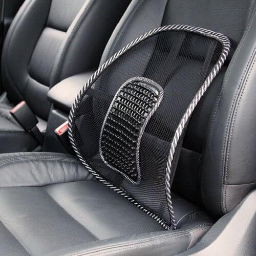 40CMx40CM Universal Car Back Support Chair Massage Lumbar Support Waist Cushion Mesh Ventilate Cushion Pad For Car Office Home