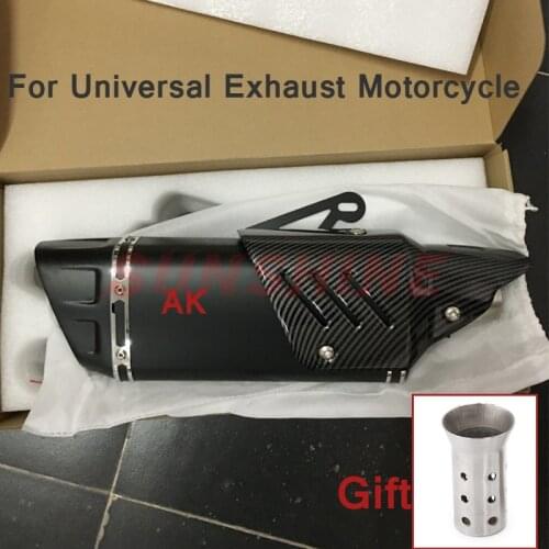 Escape Moto Universal Motorcross Exhaust Motorcycle Pipe Muffler Modified Bicycle For HONDA CBR650F CBR300 Z250 Z400 R3 R6 CB500