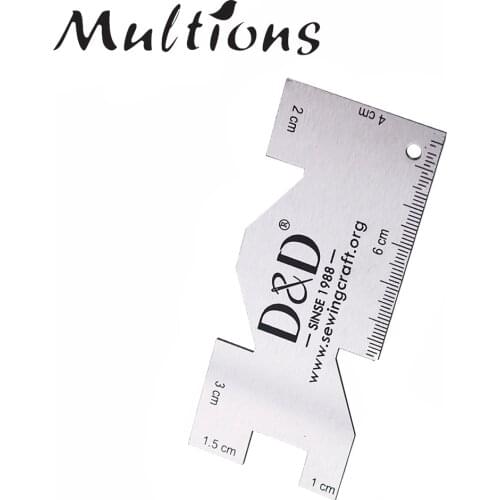 High Quality Sewing Ruler Metal Sewing Measuring Gauge Patchwork Rulers Clothing Fabric Craft Needlework Sewing Accessories