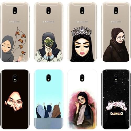 Back Cover For Samsung Galaxy J2 J5 J7 Prime J3 J5 J7 2015 2016 2017 J4 J6 J8 Plus Islamic Arabic Hijab Silicone Soft Phone Case