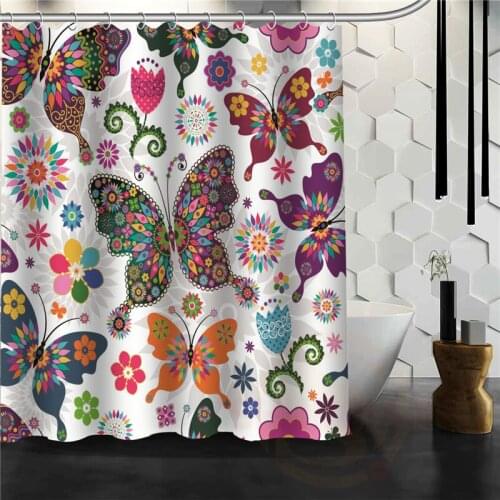 Custom Butterfly New Home Bathroom Shower Curtain beautiful For your family More Size H0307@6