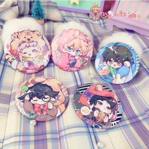 Anime Bungou Stray Dogs Badge Nakahara Chuuya Atsushi Osamu Dazai Ryunosuke Edogawa Ranpo Cartoon Brooch Pin Button Medal