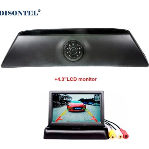 HD Car Brake Light Rear View Reverse Camera For IVECO Daily 4Gen 2011-2014(without brake lights) With 4.3" LCD Monitor