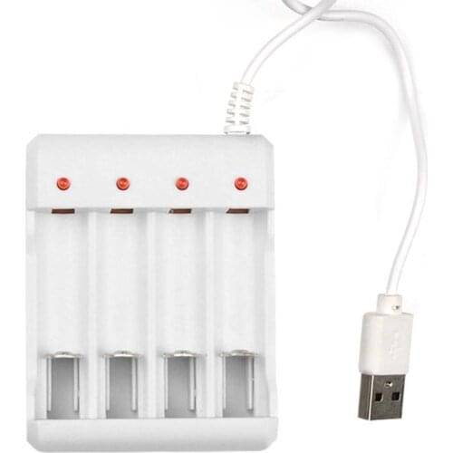 4 Ports Battery Charger for AA AAA Batteries with USB Plug Universal Power Tool Accessories