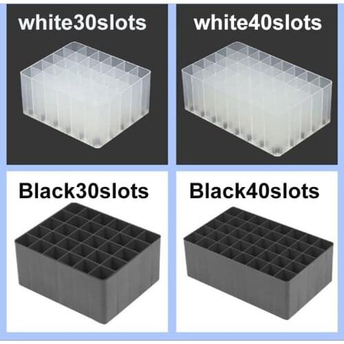 4pcs/lot 30/40 Slots PP Marker Pen Storage Holder Brush Pencil Rack Desk Storage Box School Stationery Supplier