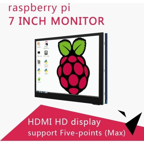 7Inch Raspberry Pi Touch Screen 7‘’ Display 1024×600 HDMI interface supports Raspberry Pi 4/3B+/3b/Zero