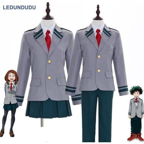 Boku no Hero Academia OCHACO URARAKA School Uniform My Hero Academia Midoriya Izuku Todoroki Shoto Halloween Cosplay Costumes
