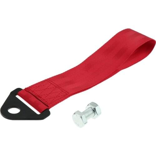 24cm Towing Rope High Strength Nylon trailer Tow Ropes Racing Car Universal Tow Eye Strap Tow Strap Bumper Trailer 2 Tons