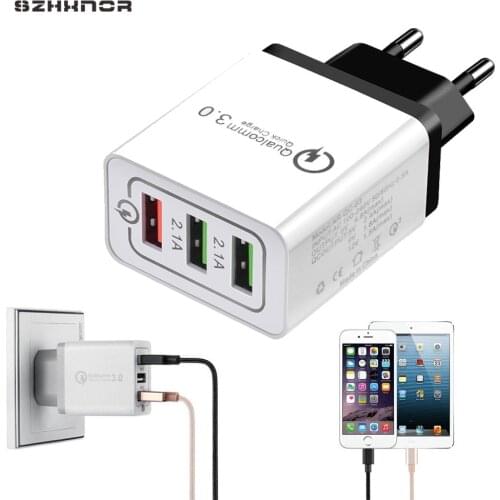 Quick Charge 3.0 USB Charger 5V QC3.0 Fast Charging USB Wall Charger for iPhone Samsung Xiaomi Oukitel umidigi Mobile Phone