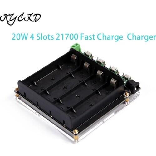 4 Slot 8-Slot 21700 2.9V 3.7V 4.2V 20/40W Battery Fast Charger For 21700 Li-ion Lithium NiMH Battery Fast Charge Module YP4056