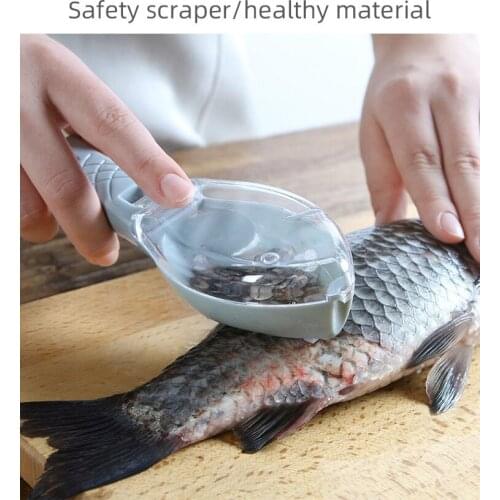 Fish Cleaning Scraping Scales With Knife Device Home Kitchen Cleaning Tools Fish Scale Peeler Scraper Mutfak malzemeleri Brush