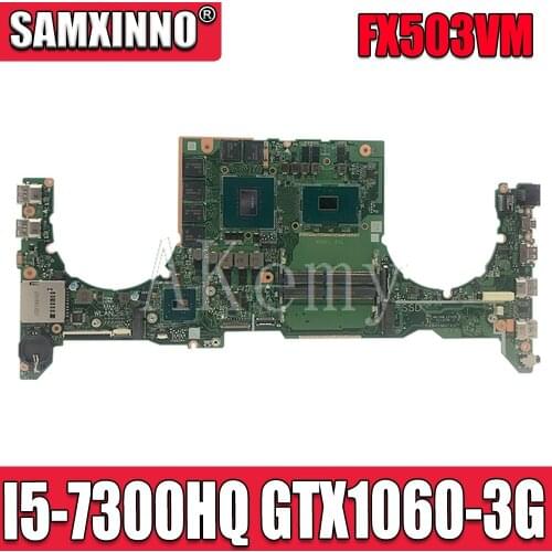 DA0BKLMBAB0 Laptop motherboard For Asus TUF Gaming FX503VM Test original mainboard I5-7300HQ GTX1060-3G