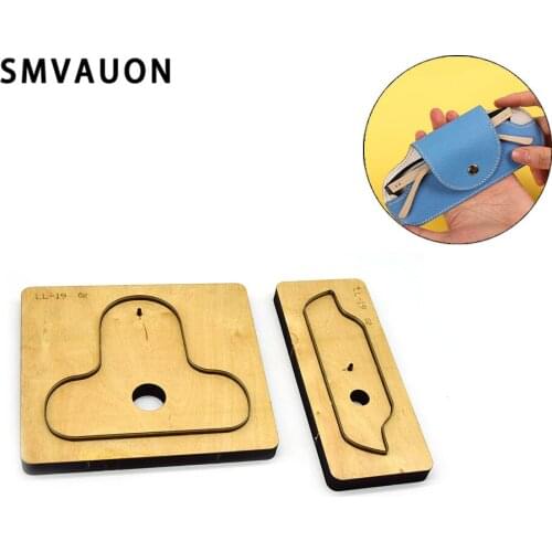 SMVAUON Leather Tools Knife mold Wood cutting mold blade eye leather cut mold stamping tool storage steel Suitable for big shot