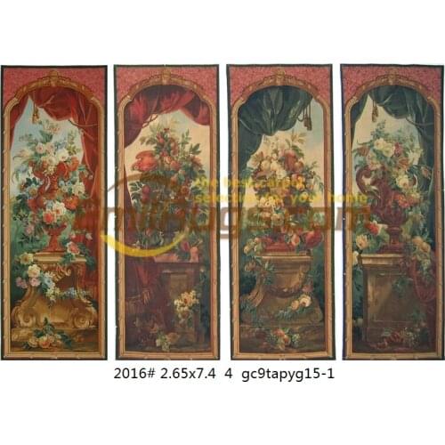 Forest tapestry Ancient European Brown Fashionable Circular Household Decoration Mat Antique Wool Knitting gobelin tapestry