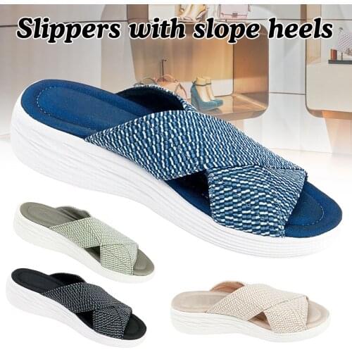Summer Fashion Womens Slippers Summer Outdoor Beach Female Flats Slipper Casual Comfortable Platform Ladies Sandals
