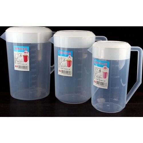 2017 new thickening food grade pp material measuring cup with scale with cover 2000ml-5000ml