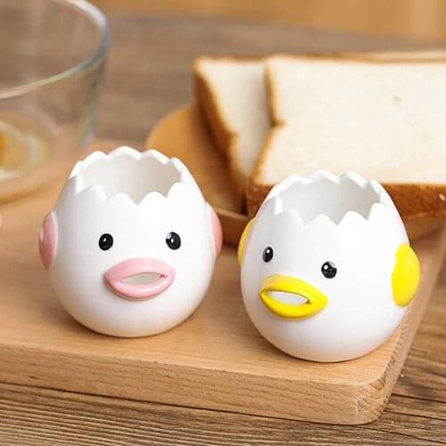 Cute Egg York White Separator York Extractor Divider Chick Mouth Egg White Liquid Strainer Filter