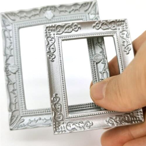 1:12 Scale Dollhouse Miniature Retro Photo Frames DIY Mini Ornament Dollhouse Decals Accessories New