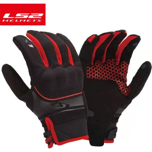 LS2 motorcycle riding gloves ls2 MG-001 racing breathable motorcycle rider touch screen gloves for men women